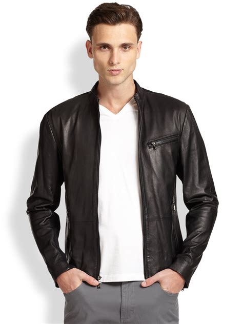 michael kors moto jacket mens|Michael Kors black moto jacket.